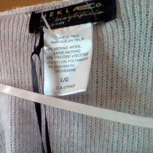 Brand New Womens' Hekla & Co. Cashmere Blend Open-Front Cardigan - Picture 4 of 7